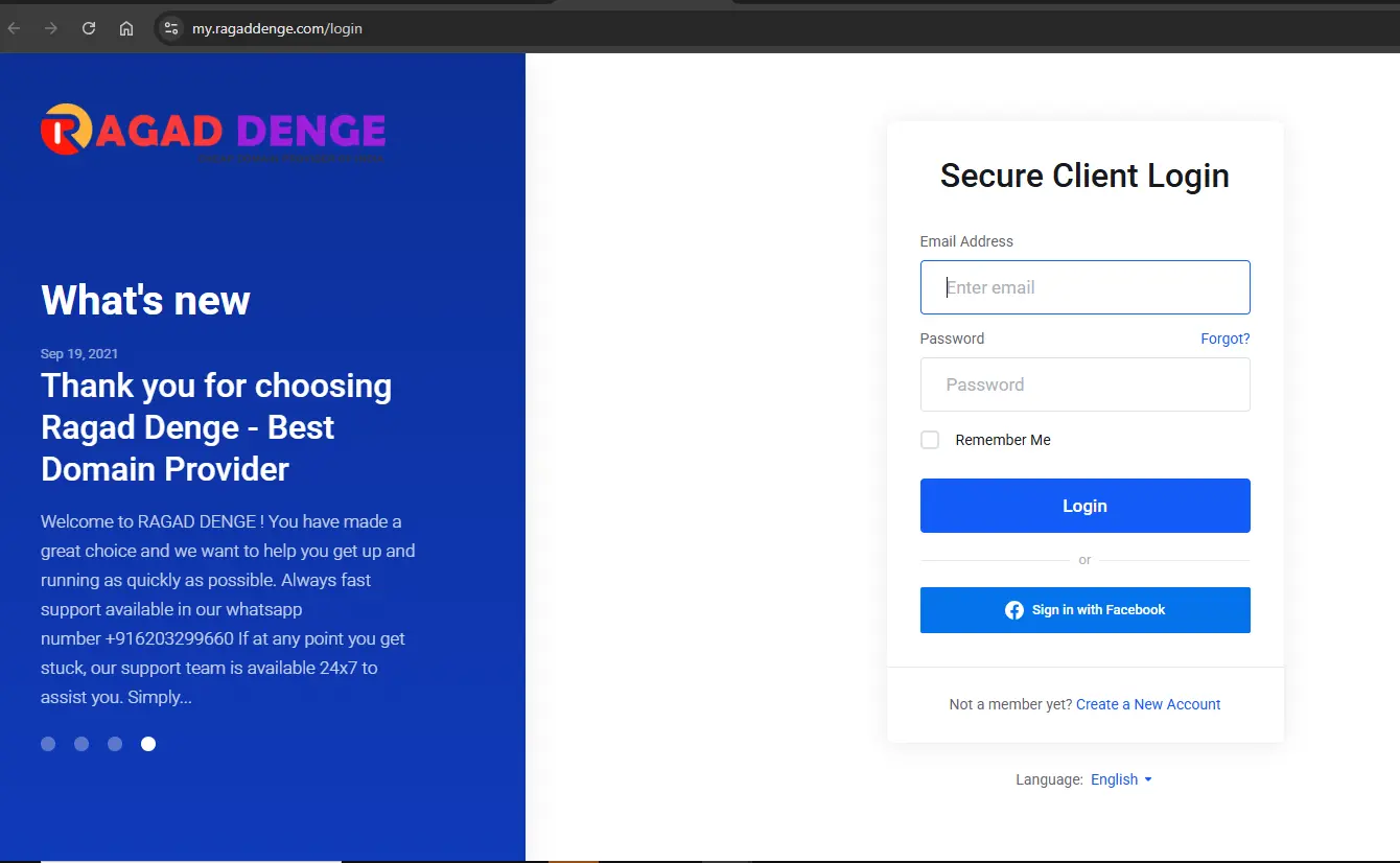 yes domain log in page screenshort yes domain log in page screenshort
