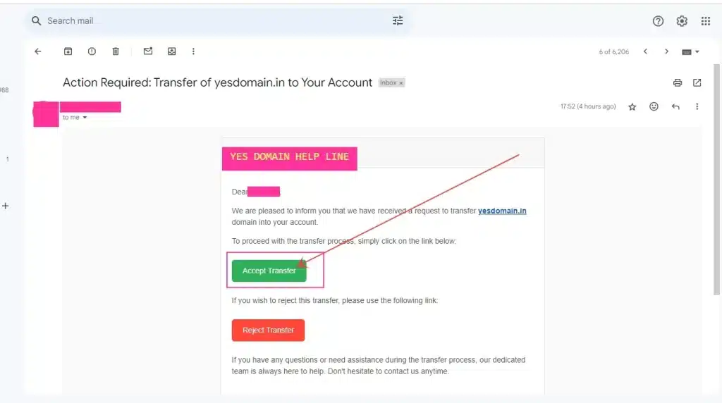 How to Instantly Transfer a Domain to Another Account Using the Ownership Transfer Option 3 yesdomain accept move domain